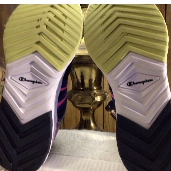 NWT Women’s Champion Running Shoes Blue Black Pink Size 9M V SRS Approach comfy - Picture 6 of 12